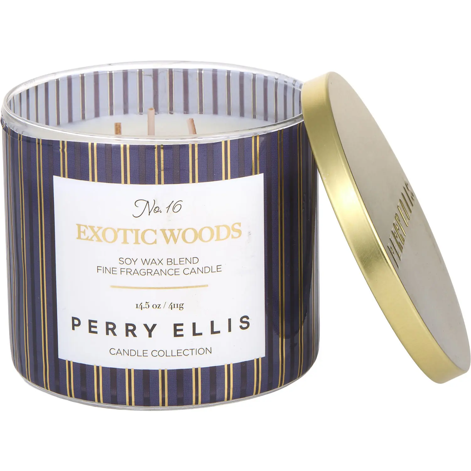 Perry Ellis Exotic Woods By Perry Ellis Scented Candle For Unisex