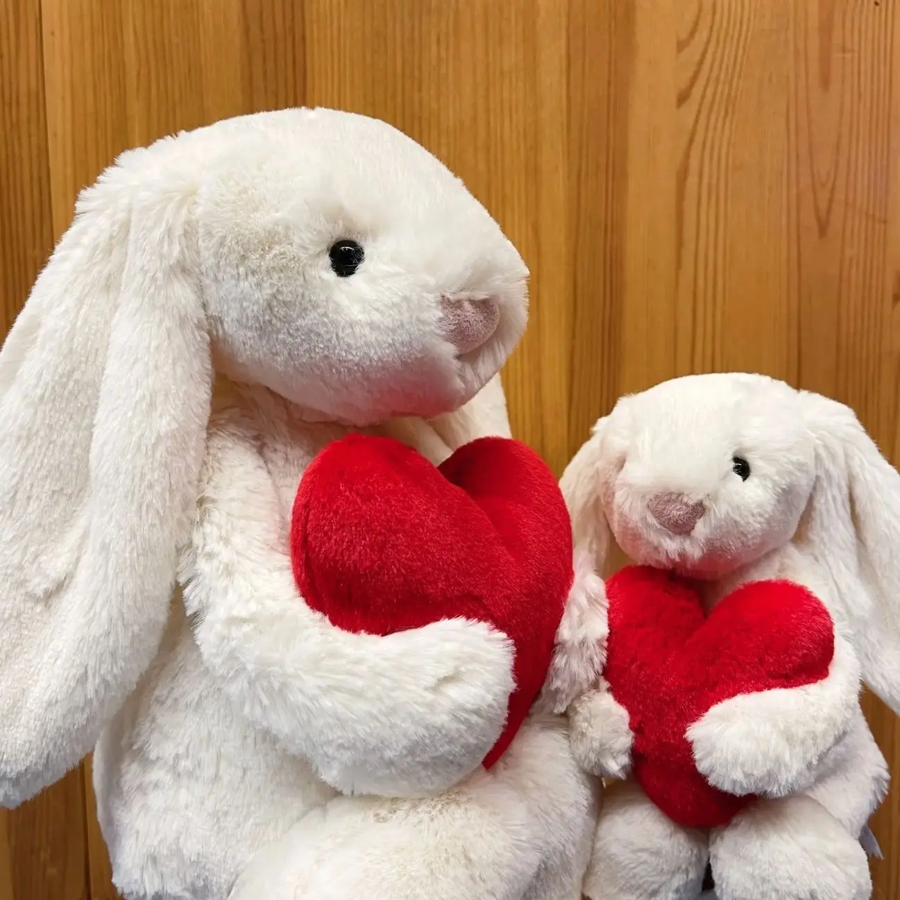 Jellycat Bashful Bunny, Red Love Heart Plush, Valentine's Edition, Super Soft Stuffed Animal, Cute Bunny Toy, Collectible Gift for Plush Lovers