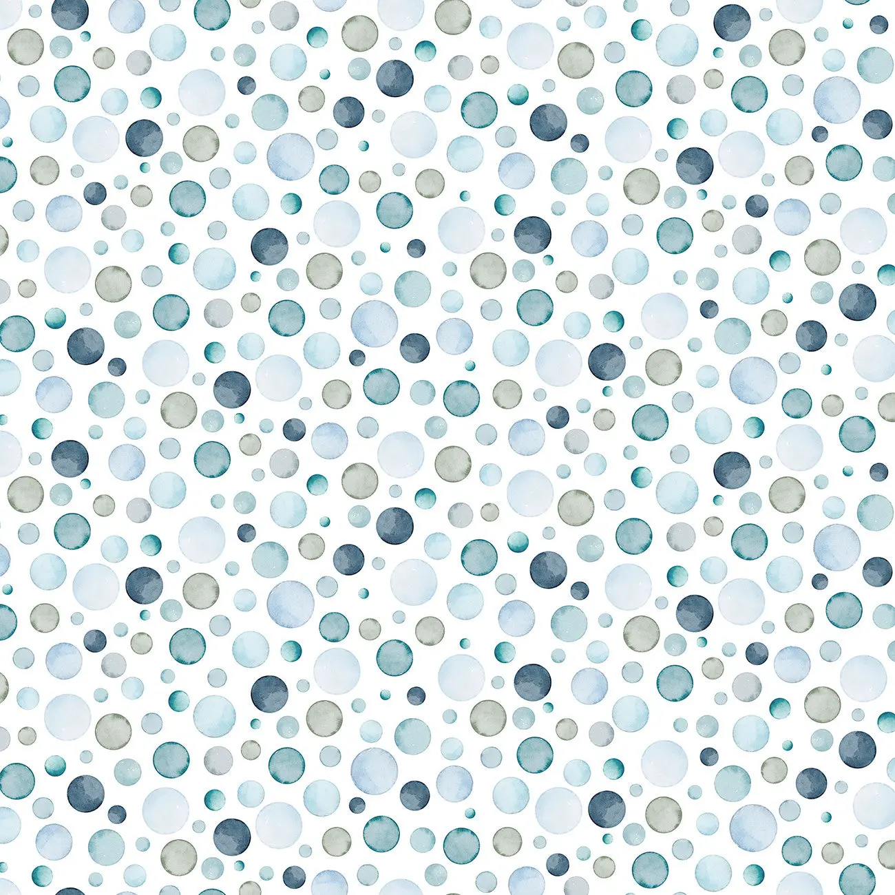 Fabric P & B Textiles Blue Bubble Dots Let's Go On An Adventure by the Quarter Yard LGOA5939-BG