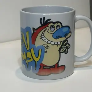 Ren&Stimpy Mug - Classic Cartoon Character Design - Perfect for Coffee Lovers
