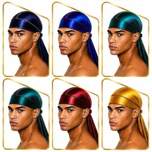 6 Pack Silky Durag Set Multi-Color Bundle for 360 Waves & Braids Breathable Stretch Fit Luxurious Smooth Finish Perfect for Daily Use & Weekly Rotation Shower outdoorfun