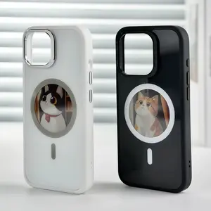 Smart E-Ink Phone Case for iPhone - NFC Instant Display, Digital Customizable Cover for iPhone 15/16 Pro/Max Series Cellphone Protection