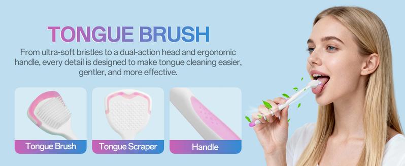 BodyAccel Tongue Cleaning Gel Bundle  for Refreshing Oral-max