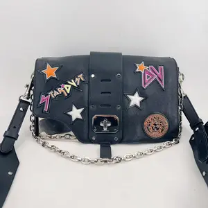 Pre-owned VERSACE Leather Crossbody Bags Stardust Shoulder Bags