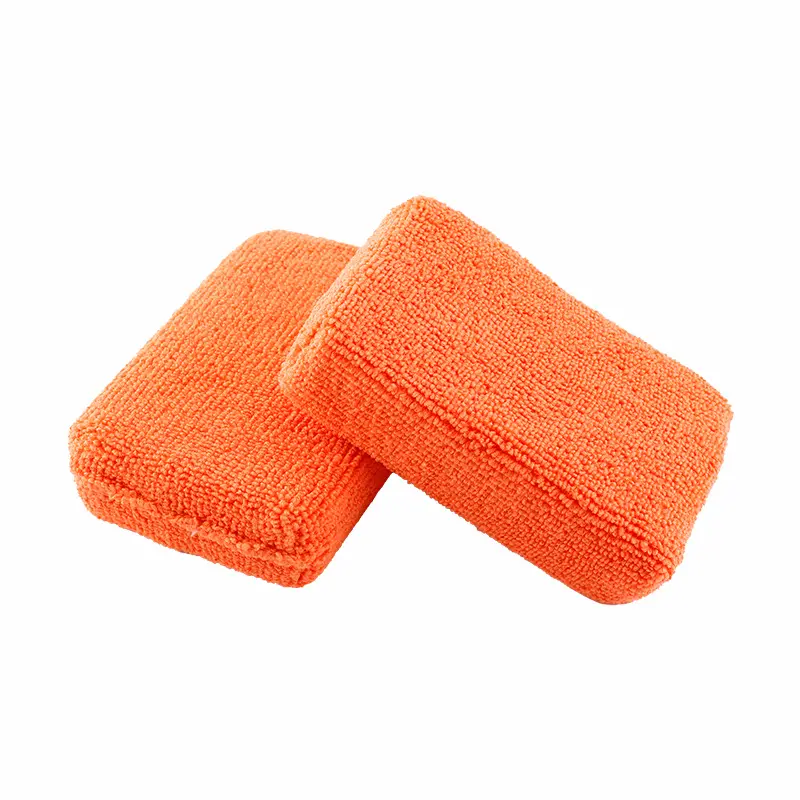 SPTA Microfiber Applicator Pads, Car Wash Sponge, Premium Microfiber Sponge and Cleaning Pads, Perfect for Effortless Wax, Sealant, and Conditioner Application