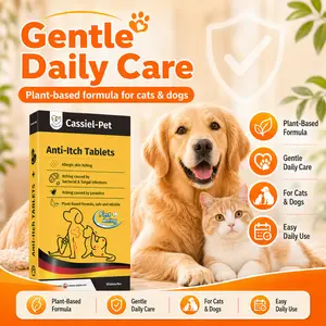 Cassiel-Pet Pet Skin & Coat Care Chews, 10 Soft Chews, Daily Herbal Care Treats, Tasty Pet Chews for Dogs and Cats, Easy to Feed