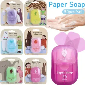 Disposable Mini Travel Soap Tablets, Portable Hand Washing Soap Tablets For Outdoor Travel, Free Dirt Removal Soap Paper For Travel, Students, Travel Convenient Disposable Soap Flakes, Multifunctional Washing Hand Soap Paper, Cherry Bomb Hand Soap