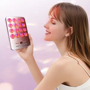 ERIMOTA Light Therapy Beauty Device-Light Therapy Tool for Skin Care, 68 LEDs, Built-in Stand for Hands-Free Use, Auto Shut-Off, and Timer Function.