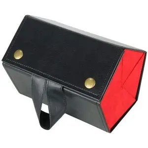 Multiple Travel Sunglasses Organizer Case - PU Leather Hanging Foldable Eyeglasses Case Storage Box for Men Women