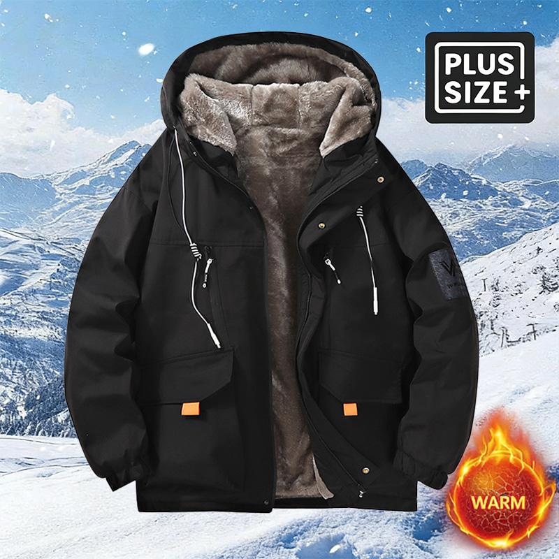 Men's Winter Fleece Outdoor Hoodie - A thick, warm jacket with an adjustable drawstring hood and zip-up front; the fleece lining provides a wind-proof construction, ideal for outdoor hiking, jogging, fishing, gym workouts or everyday casual wear. Men's Winter Fleece Outdoor Hoodie - A thick, warm jacket with an adjustable drawstring hood and zip-up front; the fleece lining provides a wind-proof construction, ideal for outdoor hiking, jogging, fishing, gym workouts or everyday casual wear.