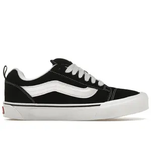 Vans Men's Knu Skool Black White Skateboarding Shoes, from StockX