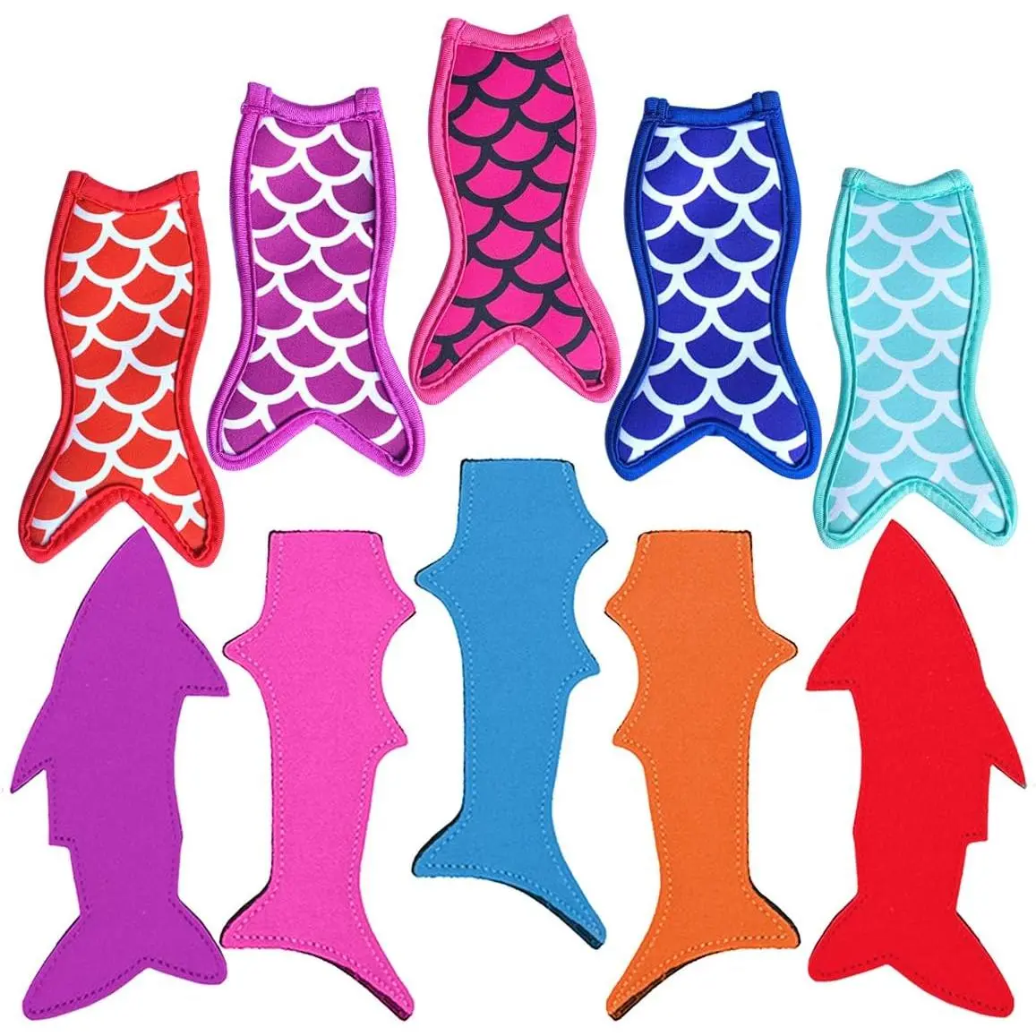 Popsicle Holders Freezer Ice Pop Sleeves 10 Packs  Neoprene Popsicle Covers