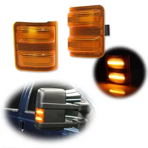 2pcs For Ford F250 F350 F450 F550 Amber Lens Full LED Side Mirror Marker Signal lamps Light, Replace OEM C3Z13776A, 7C3Z13776B, 7C3Z13776C, C2AZ13466C, 7C3Z-13776-A, 7C3Z-13776-B, 7C3Z-13776-C, 7C3Z-13776-D, 1448141, 1448140