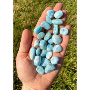 Larimar Tumbled Stone (Grade AA) - Polished Larimar Crystal
