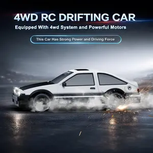 Ae86 Classic Sentiment RC Drift Remote Control Car 1:24 All-Terrain 2.4g High-Speed 15km/h LED Lights Drifting Tyres Adult Boys Racing Model Toy