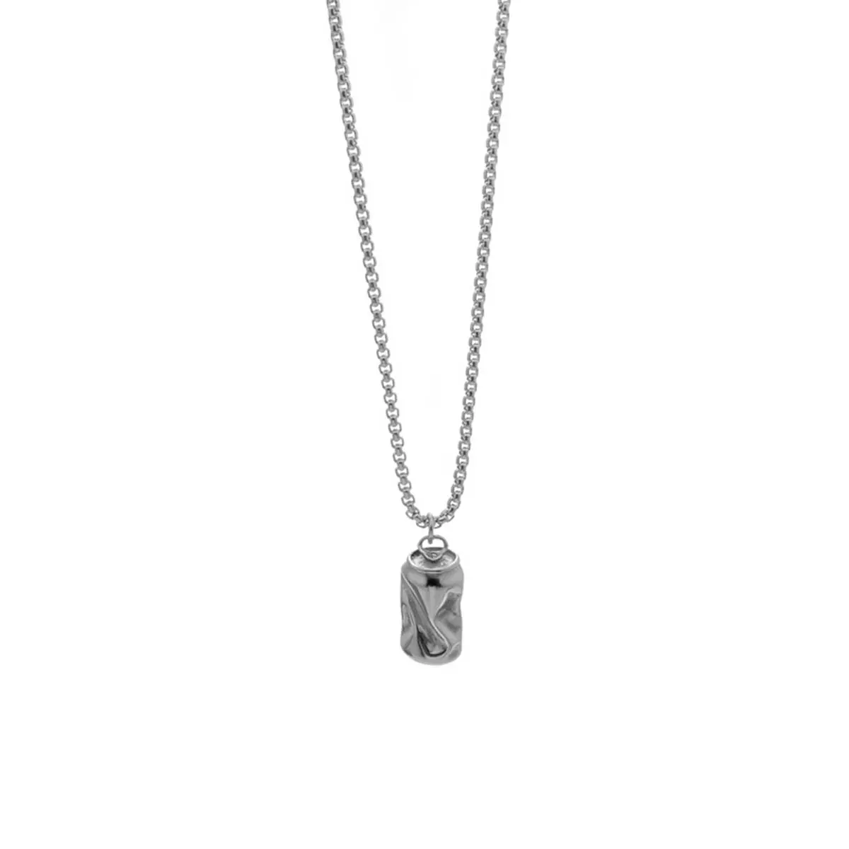 Can necklace men's trendy hip-hop style simple and versatile sweatshirt niche design accessories