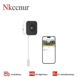 NKccnur PRO Windows Webcam - Smart AI Camera, 2.5K Full HD Resolution, Supports 2.4GHz Dual Band and Two-Way Audio Communication, Realizes AI Smart Alarm System Through Mobile App, Equipped with All-Weather Recording Function, , Safety