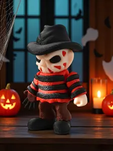 1 piece, 3D-printed Freddy, high-quality decorative figurine, cute articulated stress-relief toy, perfect for party favors, birthday gifts, desk pets, office decor, collectible toys, kawaii creative gifts, room decor, and desk decorations