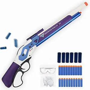 UDL M1887 Lever Action Foam Blaster - Shell Ejection Toy With 6 Shells And 20 EVA Bullets ,Suitable For Collection & Outdoor Game Practice, Toy Gifts For Boys Over 14 Years Old