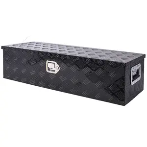 Heavy-Duty Corrosion-Resistant Aluminum Tool Box (39x13x10in) - Lockable Underbody Storage with Keys, Waterproof Seal for Truck Beds, Outdoor Trailers