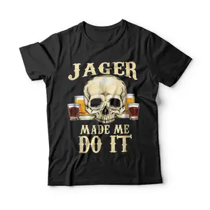 Funny Alcohol Jager T-Shirt Breathable Graphic Tee Peak Design Sweatshirt Hoodie