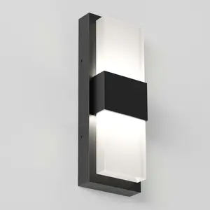 Mazza Frosted indoor-outdoor LED wall light
