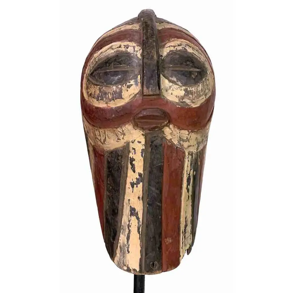 Ceremonial-style African Kifwebe Tribal Mask from Congo (DRC)