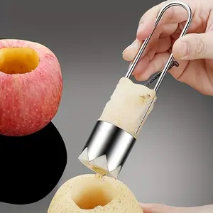 Stainless steel fruit pit remover, red pepper seed remover, vegetable and fruit seed cutter, convenient kitchen tool, for quick removal, suitable for all four seasons