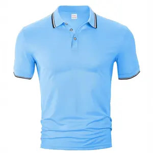Short Sleeve Men's Polo Shirt Summer Loose Casual Breathable Lapel T-Shirt