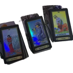 Rider Waite Smith Holographic Tarot Card Deck for Beginner Reader, Divination and Psychic Readings