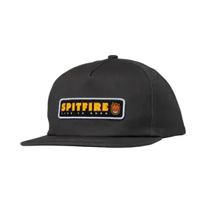 Spitfire Live To Burn Patch Snapback Hat - Charcoal