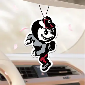 Cartoon Car Air Freshener Ornament, Car Rear-view Mirror Perfume Tablet, Car Interior Decoration Accessories for Men and Women