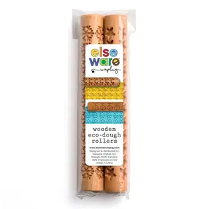 Wooden Eco-Dough Rollers - eco-friendly beechwood rollers