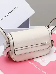 House of Littlebunny Versatile Fashion Crossbody Bag, Simple Design Dual Strap Shoulder Bag, Large Capacity Multi-Usage Commuter Backpack