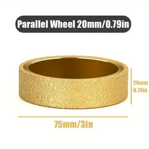 Parallel Edge Diamond Grinding Wheel, Flat Abrasive Wheel for Angle Grinder, Moulding Blade for Wet Grinding (20 mm)
