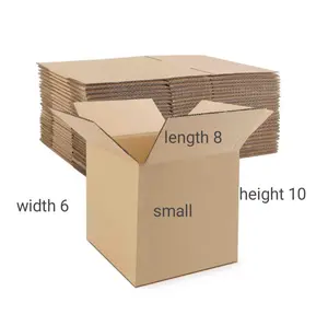 6 piece Cardboard Box for Shipping,heavy duty mailing boxes, paper boxes, corrugated boxes,for packing, packaging boxes, storage & moving boxes for supplies,packaging boxes,kraft boxes square boxe