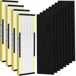 4 Pack FLT4825 Filter B Replacement with Activated Carbon Pre-Filters Compatible with HEPA Air Purifier AC4825 AC4825E AC4300 AC4800 AC4880 AC4900 AC4850