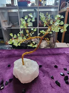 Peridot Abundance Energy Tree  | 10” Crystal Wealth & Growth Amplifier