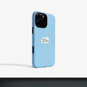 Light Blue "Out of the Blue" Quote Sublimation Smartphone Casing, Shockproof, Anti-Drop, Anti-Scratch Slim Protection Cellphone Accessory for iPhone 17 Air,16 Pro Max,15 Plus,14 Pro,13,12,11,X,XR,XS Max & Samsung Galaxy S25 Ultra,S24 Plus,S23 FE,S22