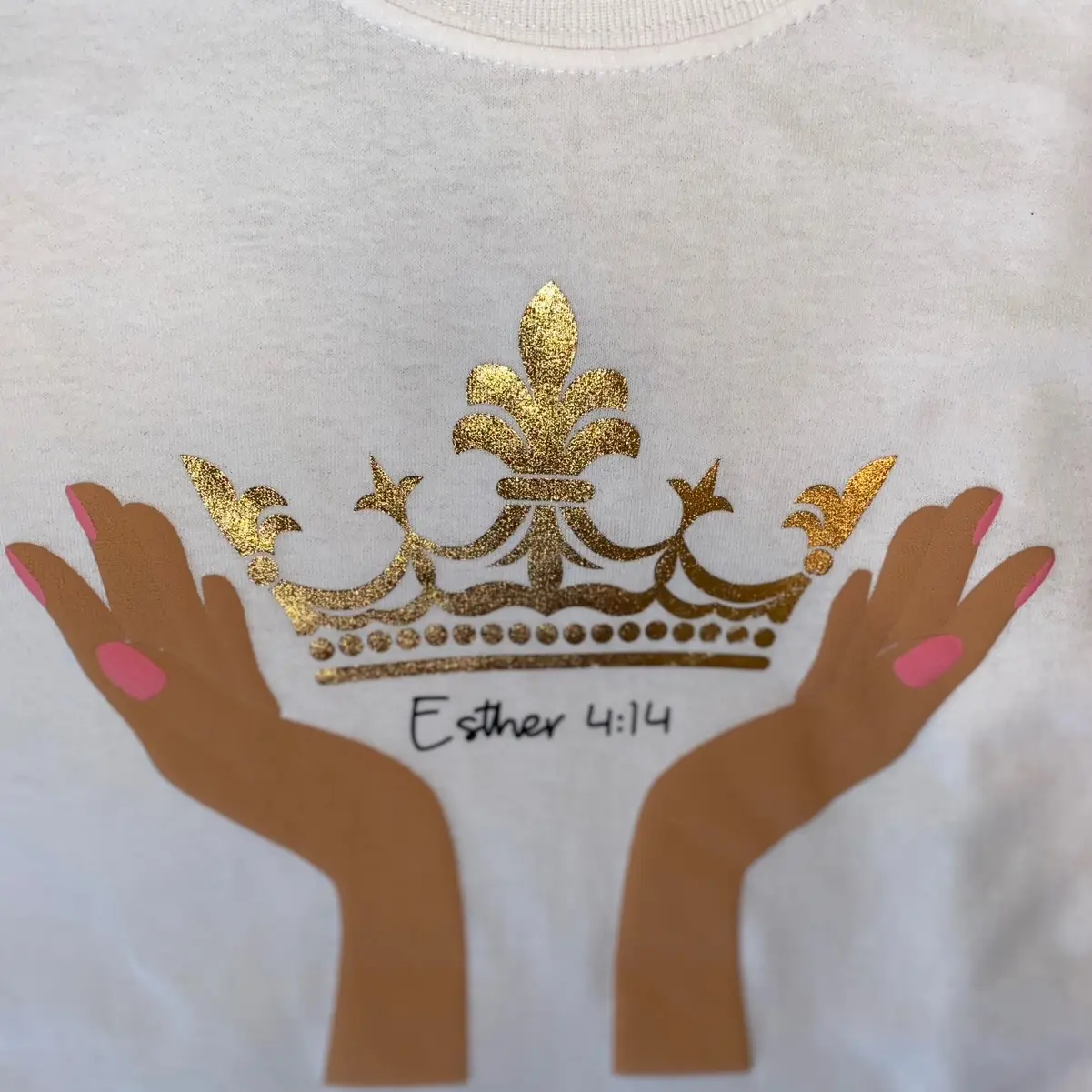 Queen Esther T-shirt Cotton Crew Neck Casual