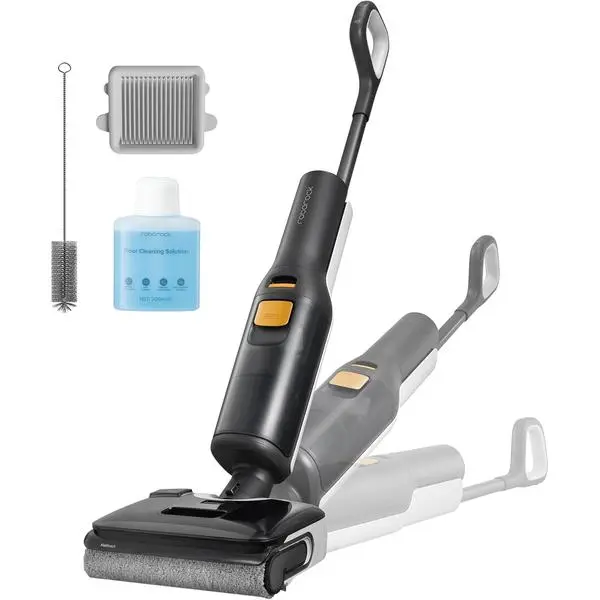 roborock F25 BX Wet Dry Vacuum Cleaner, Cordless Vacuum Mop with 20000Pa | Dirt Detect Sensor, 194°F Hot Air 5min Fast Drying & Self Cleaning, Zero-Tangle Wet Mop Cleaner for Hard Floor, 180° Lie Flat