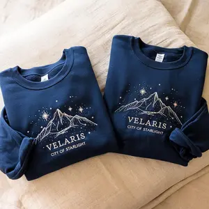 Velaris Embroidered Sweatshirt, City of Starlight, Acotar Fan Tee