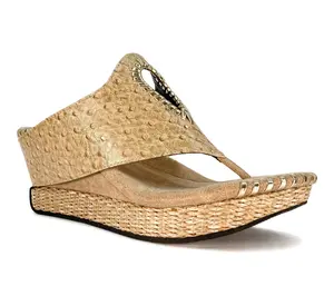 Modzori Lucia Reversible Midwedge Sandal - Tan Flips to Black