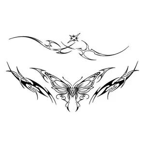 [BAGHPBM tattoo]Temporary tattoo stickers, waterproof magic tattoos lasting for 15 days, fake tattoos, semi permanent tattoos18cm * 11cmTemporary Tattoo girls