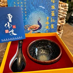Bowl and spoon Jianzhan Cutlery Tableware Set