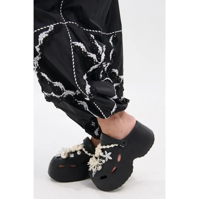 AZALEA WANG DAVIES BLACK PEARL RHINESTONE FLAT - TikTok Shop