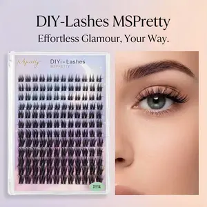 Natural looking DIY cluster lashes