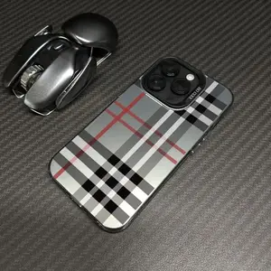 Fashionable classic plaid pattern, shockproof protective case, suitable for iPhone 17, 16, 15, 14, 13, 12, 11, X, XS, XSMAX, 16E, 7P, 8P series, making it a holiday gift for friends, family, and yourself.