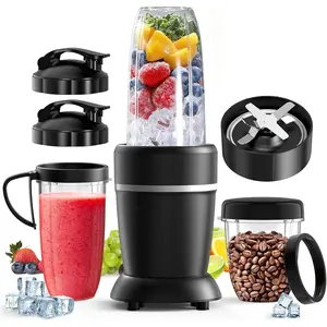 Blender for Smoothies, 14 count Smoothie Blender for Kitchen, Max 1300W Portable Blenders for Shakes Ice Crushing Grinding &  with 2 X 37 oz, 23 oz Cups,  for  &  - the - Go