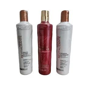 Copper Red Illuminated Brunette Hair Mask for Color Revitalizing Treatment with Vitamin A and B and Coconut Oil Glossy Comfort Haircare Shampoo Conditioner